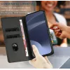 Phonesta Embossed Lines Book Wallet Case hoesje voor Xiaomi Redmi 14C / Xiaomi Poco C75 - Zwart 5