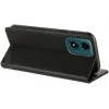 Phonesta Embossed Lines Book Wallet Case hoesje voor Motorola Moto G04 / G04s / G24 / G24 Power / E14 - Zwart 3
