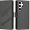 Phonesta Embossed Lines Book Wallet Case hoesje voor Samsung Galaxy S25 Ultra - Zwart