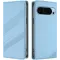 Phonesta Embossed Lines Book Wallet Case hoesje voor Google Pixel 9 / 9 Pro - Lichtblauw
