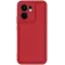 Phonesta Grooved Silicone Back Cover hoesje voor Oppo Reno13 F 4G/5G / Reno13 FS 5G - Rood