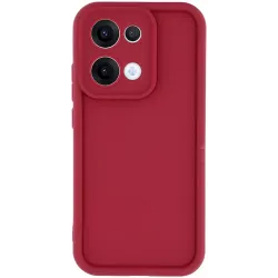 Phonesta Grooved Silicone Back Cover hoesje voor Oppo Reno13 - Rood