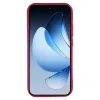 Phonesta Grooved Silicone Back Cover hoesje voor Oppo Reno13 - Rood 2