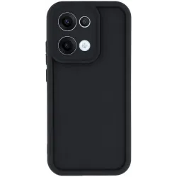 Phonesta Grooved Silicone Back Cover hoesje voor Oppo Reno13 - Zwart