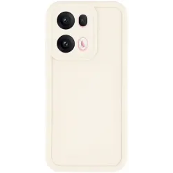 Phonesta Grooved Silicone Back Cover hoesje voor Oppo Reno13 Pro - Beige