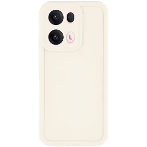 Phonesta Grooved Silicone Back Cover hoesje voor Oppo Reno13 Pro - Beige