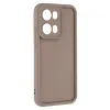 Phonesta Grooved Silicone Back Cover hoesje voor Oppo Reno13 Pro - Bruin 3