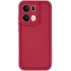 Phonesta Grooved Silicone Back Cover hoesje voor Oppo Reno13 Pro - Rood