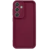 Phonesta Grooved Silicone Back Cover hoesje voor Samsung Galaxy S25 - Rood