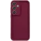 Phonesta Grooved Silicone Back Cover hoesje voor Samsung Galaxy S25 - Rood