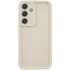 Phonesta Grooved Silicone Back Cover hoesje voor Samsung Galaxy S25 Plus - Beige