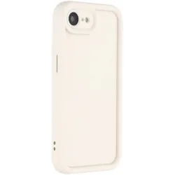 Phonesta Grooved Silicone Back Cover hoesje voor Apple iPhone 17e/16e - Beige