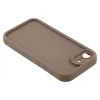 Phonesta Grooved Silicone Back Cover hoesje voor Apple iPhone 17e/16e - Bruin 5