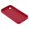 Phonesta Grooved Silicone Back Cover hoesje voor Apple iPhone 17e/16e - Rood 6