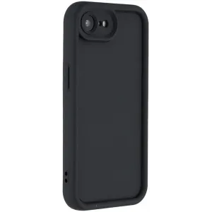 Phonesta Grooved Silicone Back Cover hoesje voor Apple iPhone 17e/16e - Zwart