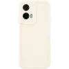 Phonesta Grooved Silicone Back Cover hoesje voor Motorola Moto G35 - Beige