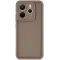 Phonesta Grooved Silicone Back Cover hoesje voor Xiaomi Redmi Note 14 4G - Bruin