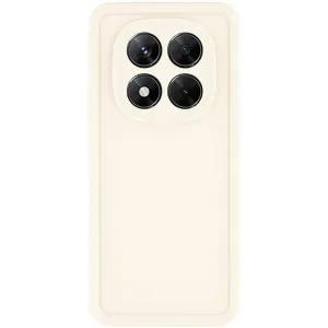 Phonesta Grooved Silicone Back Cover hoesje voor Xiaomi Redmi Note 14 Pro 5G / Xiaomi Poco X7 - Beige