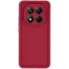 Phonesta Grooved Silicone Back Cover hoesje voor Xiaomi Redmi Note 14 Pro 5G / Xiaomi Poco X7 - Rood