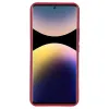 Phonesta Grooved Silicone Back Cover hoesje voor Xiaomi Redmi Note 14 Pro Plus - Rood 2