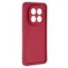 Phonesta Grooved Silicone Back Cover hoesje voor Xiaomi Redmi Note 14 Pro Plus - Rood 3