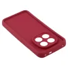 Phonesta Grooved Silicone Back Cover hoesje voor Xiaomi Redmi Note 14 Pro Plus - Rood 4
