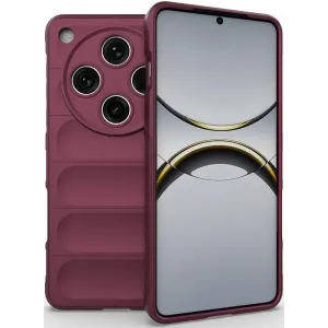Phonesta GripShell Silicone Back Cover hoesje voor Oppo Find X8 Pro - Bordeaux