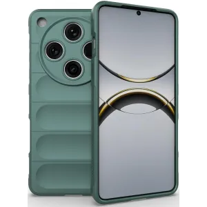 Phonesta GripShell Silicone Back Cover hoesje voor Oppo Find X8 Pro - Donkergroen