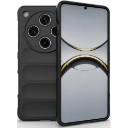 Phonesta GripShell Silicone Back Cover hoesje voor Oppo Find X8 Pro - Zwart