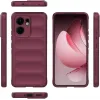 Phonesta GripShell Silicone Back Cover hoesje voor Oppo Reno13 F 4G/5G / Reno13 FS 5G - Bordeaux 3
