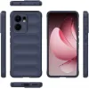Phonesta GripShell Silicone Back Cover hoesje voor Oppo Reno13 F 4G/5G / Reno13 FS 5G - Donkerblauw 3