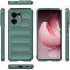 Phonesta GripShell Silicone Back Cover hoesje voor Oppo Reno13 F 4G/5G / Reno13 FS 5G - Donkergroen 3