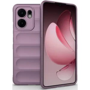 Phonesta GripShell Silicone Back Cover hoesje voor Oppo Reno13 F 4G/5G / Reno13 FS 5G - Paars