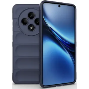 Phonesta GripShell Silicone Back Cover hoesje voor Oppo Reno12 F/Reno12 FS - Donkerblauw