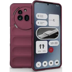 Phonesta GripShell Silicone Back Cover hoesje voor Nothing Phone (3a) Pro - Bordeaux