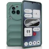Phonesta GripShell Silicone Back Cover hoesje voor Nothing Phone (3a) Pro - Donkergroen