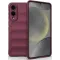 Phonesta GripShell Silicone Back Cover hoesje voor Samsung Galaxy S25 Edge - Bordeaux