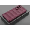 Phonesta GripShell Silicone Back Cover hoesje voor Samsung Galaxy S25 Edge - Bordeaux 2