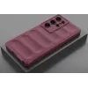 Phonesta GripShell Silicone Back Cover hoesje voor Samsung Galaxy S25 Ultra - Bordeaux 2
