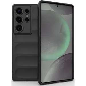 Phonesta GripShell Silicone Back Cover hoesje voor Samsung Galaxy S25 Ultra - Zwart