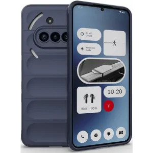 Phonesta GripShell Silicone Back Cover hoesje voor Nothing Phone (3a) - Donkerblauw