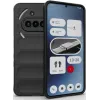 Phonesta GripShell Silicone Back Cover hoesje voor Nothing Phone (3a) - Zwart