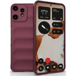 Phonesta GripShell Silicone Back Cover hoesje voor Nothing CMF Phone 2 Pro - Bordeaux