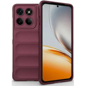 Phonesta GripShell Silicone Back Cover hoesje voor Motorola Edge 60 Pro - Bordeaux