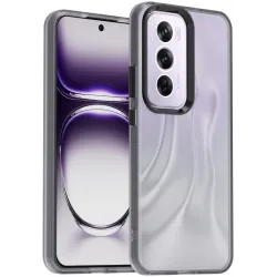 Phonesta HardFrost Back Cover hoesje voor Oppo Reno12 - Mat Zwart