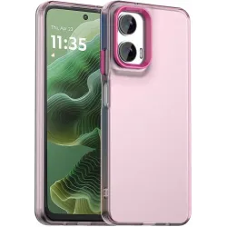 Phonesta HardFrost Back Cover hoesje voor Motorola Moto G35 - Mat Roze