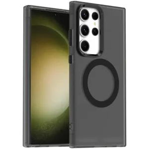 Phonesta HardFrost Back Cover hoesje met MagSafe voor Samsung Galaxy S23 Ultra - Mat Zwart