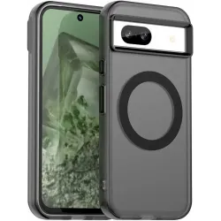 Phonesta HardFrost Back Cover hoesje met MagSafe voor Google Pixel 8a - Mat Zwart