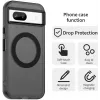 Phonesta HardFrost Back Cover hoesje met MagSafe voor Google Pixel 8a - Mat Zwart 4