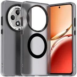 Phonesta HardFrost Back Cover hoesje met MagSafe voor Oppo Reno12 F/Reno12 FS - Mat Zwart